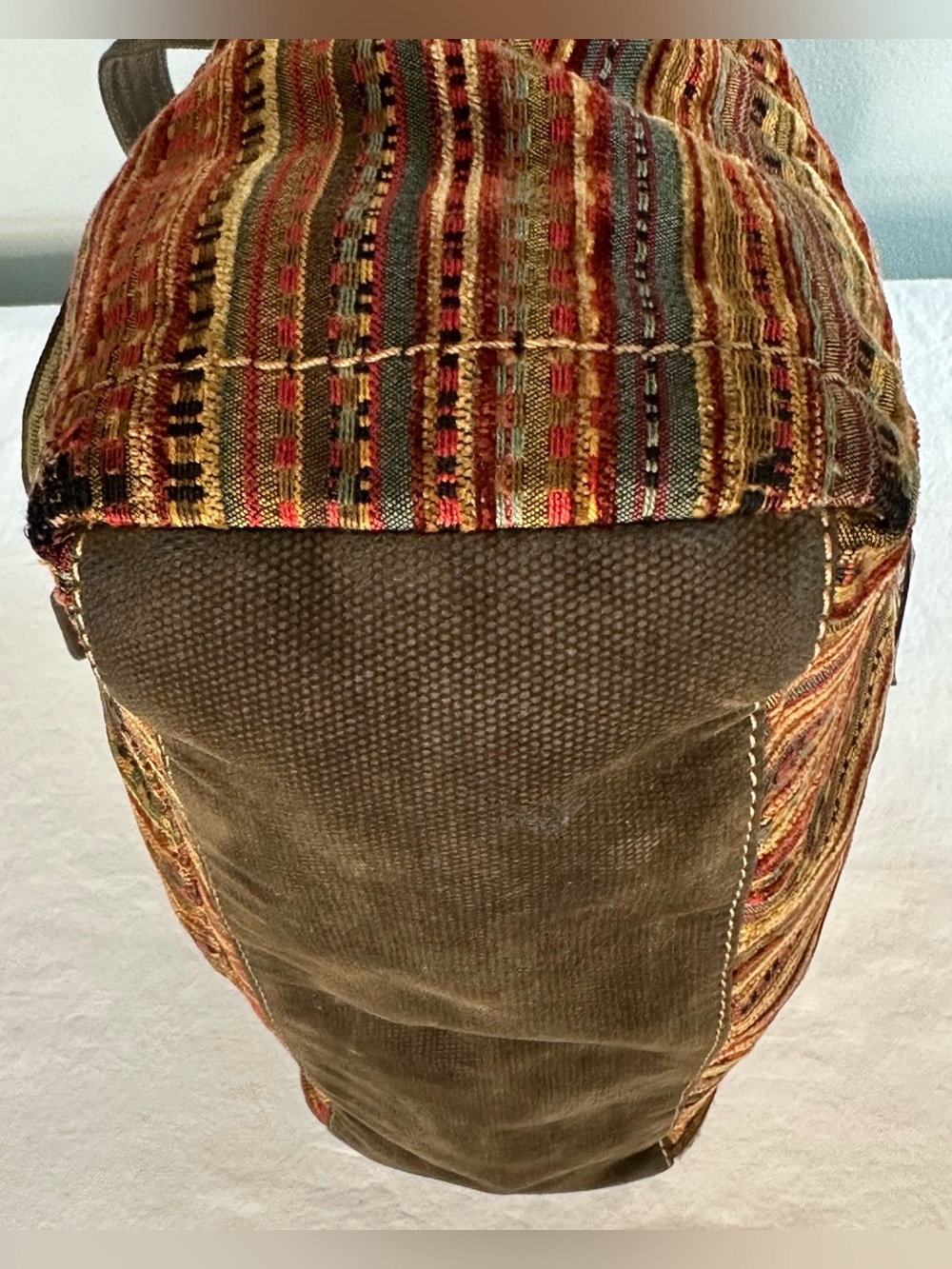 Vintage Fossil Presley Bag Tapestry Color Striped Excellent Y2K Condition - Picture 6 of 14